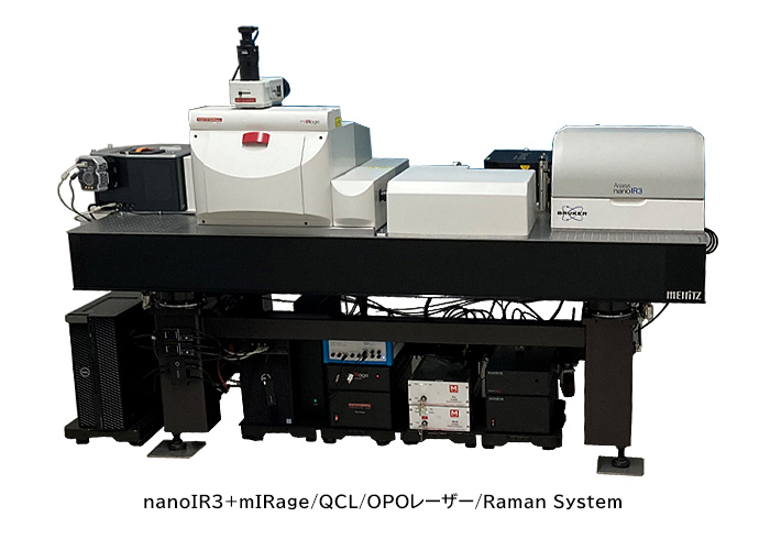 nanoIR3+mIRage/QCL/OPOレーザー/Raman System